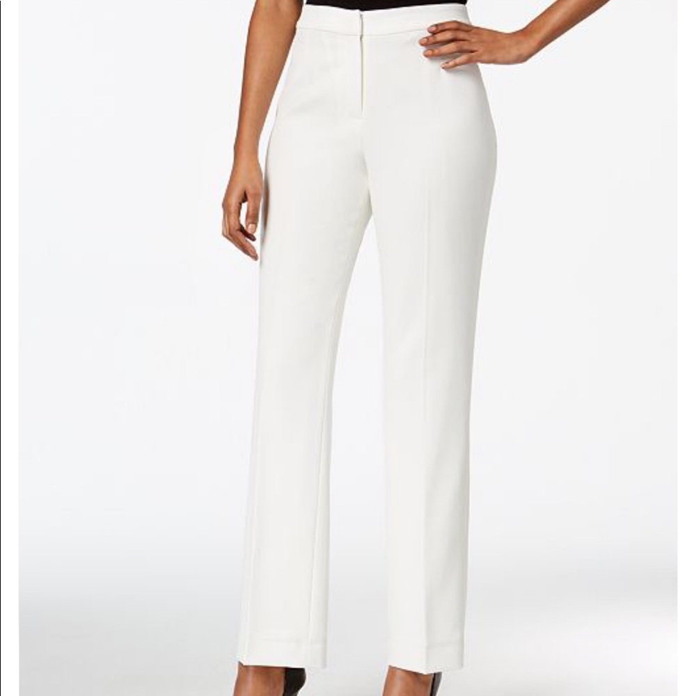 Straight let crepe pants